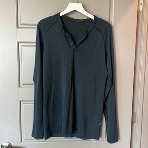 Mens Longsleeve Tee - Metal Vent - Henley